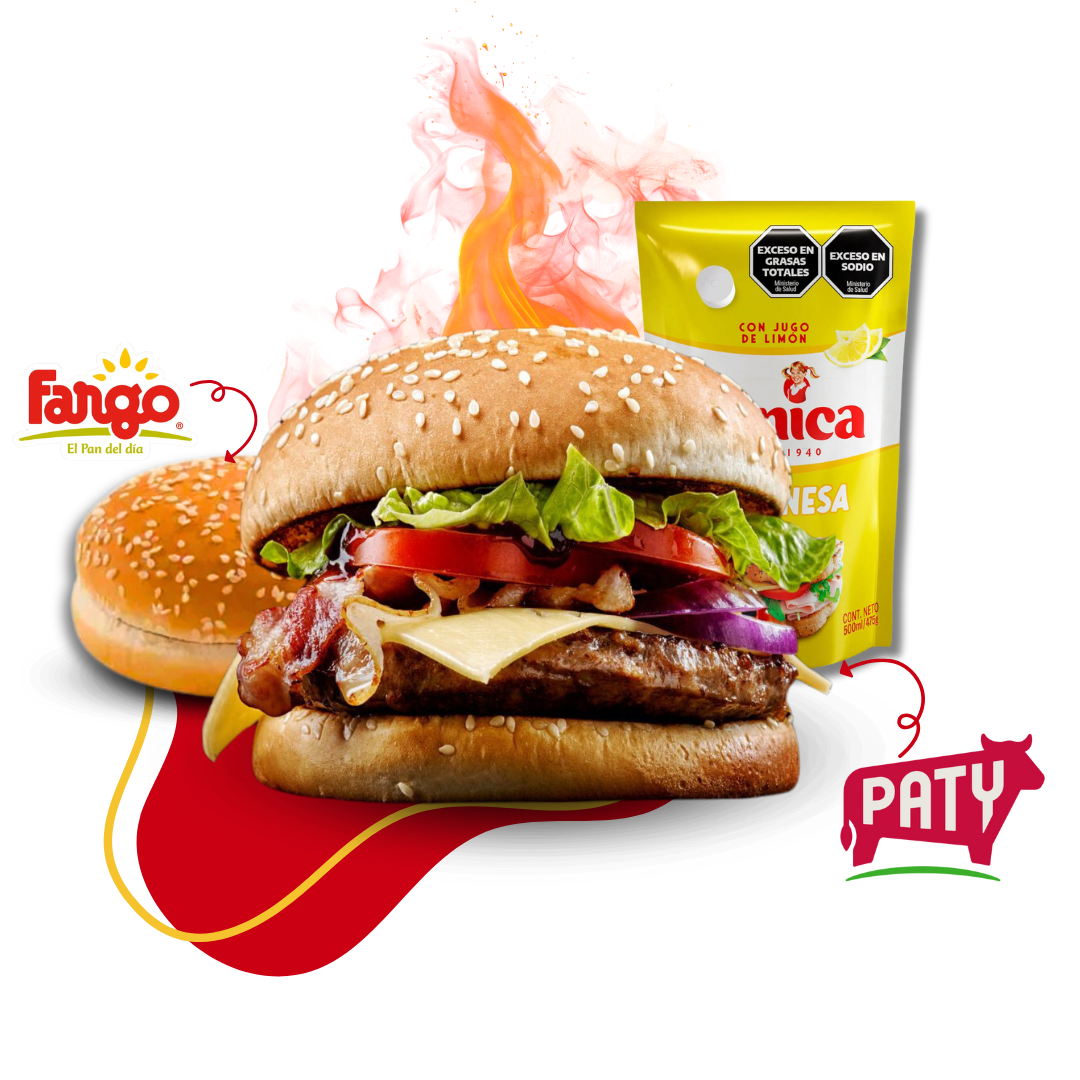 40 Maxi Hamburguesas 125 Grs Paty